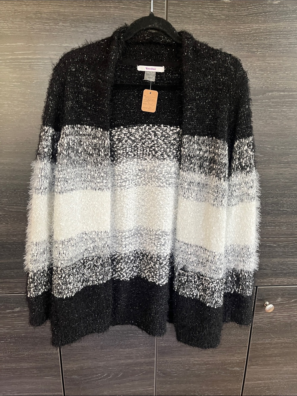 TanJay fluffy Cardigan Med